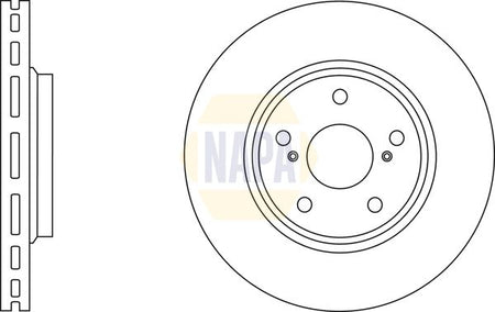 Napa NBD5912 Brake Disc - 1