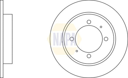 Napa NBD5919 Brake Disc - 1