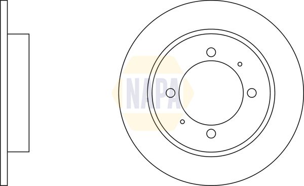 Napa NBD5919 Brake Disc - 1