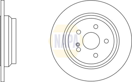 Napa NBD5927 Brake Disc - 1