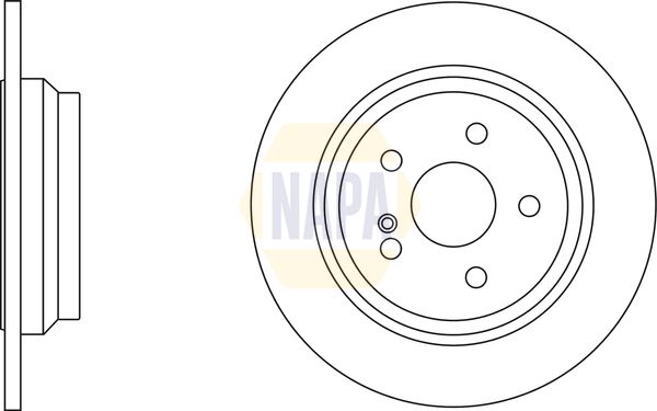 Napa NBD5927 Brake Disc - 1