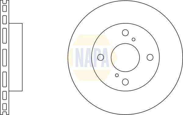 Napa NBD5930 Brake Disc - 1