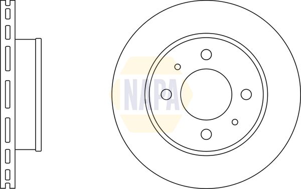 Napa NBD5932 Brake Disc - 1