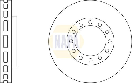 Napa NBD5933 Brake Disc - 1