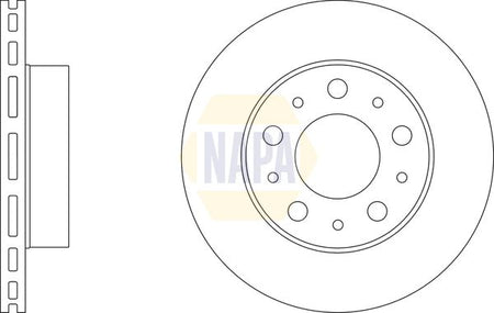 Napa NBD5936 Brake Disc - 1