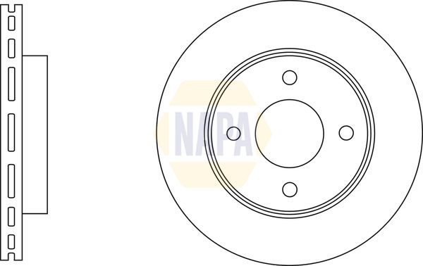 Napa NBD5937 Brake Disc - 1