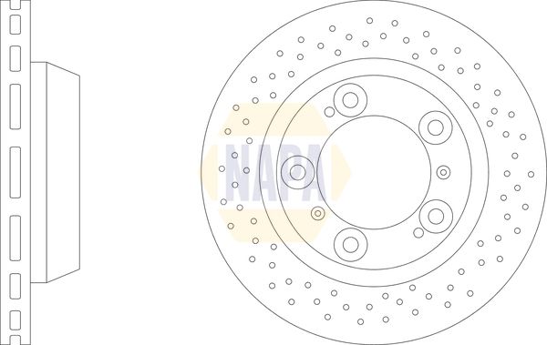 Napa NBD5939 Brake Disc - 1