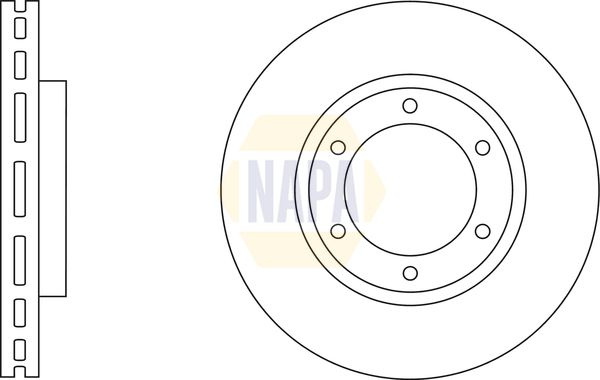 Napa NBD5940 Brake Disc - 1