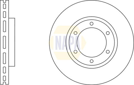 Napa NBD5940 Brake Disc - 1