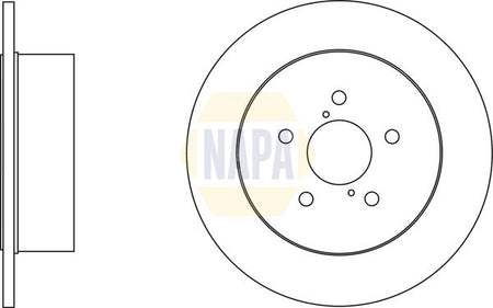 Napa NBD5942 Brake Disc - 1