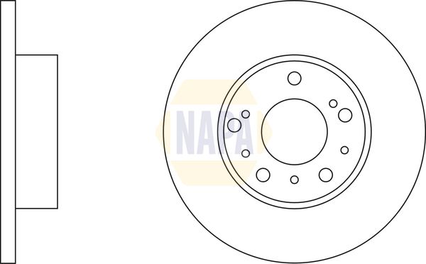 Napa NBD5943 Brake Disc - 1