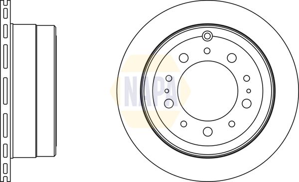 Napa NBD5945 Brake Disc - 1