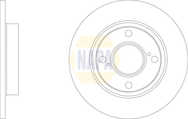 Napa NBD5957 Brake Disc - 1