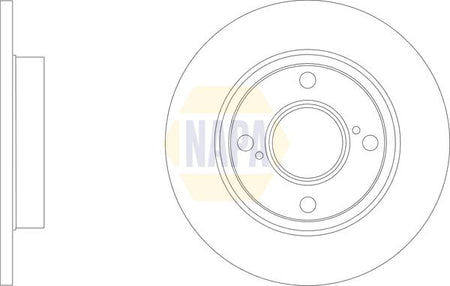 Napa NBD5957 Brake Disc - 1