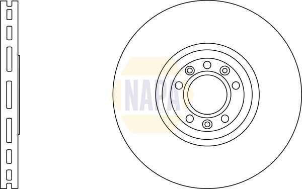 Napa NBD5967 Brake Disc - 1