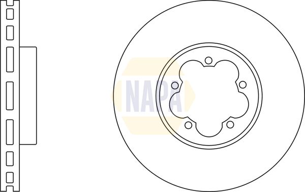 Napa NBD5970 Brake Disc - 1