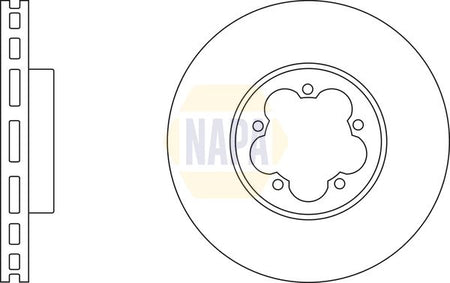 Napa NBD5970 Brake Disc - 1