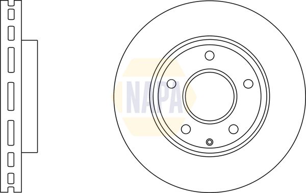 Napa NBD5971 Brake Disc - 1