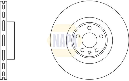Napa NBD5972 Brake Disc - 1