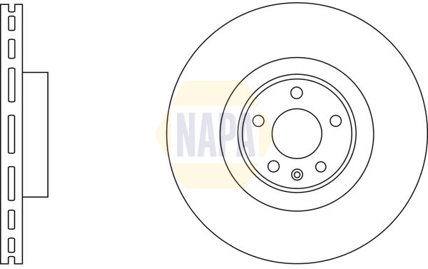 Napa NBD5972 Brake Disc - 1