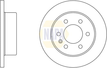 Napa NBD5976 Brake Disc - 1