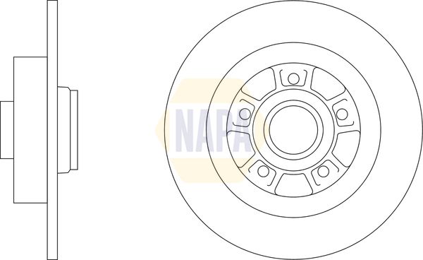 Napa NBD5983 Brake Disc - 1