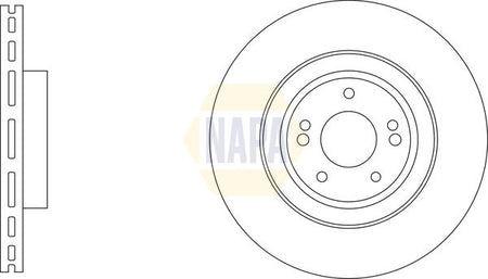 Napa NBD5986 Brake Disc - 1