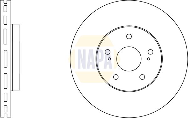Napa NBD5996 Brake Disc - 1