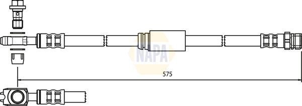 Napa NBH1003 Brake Hose - 1