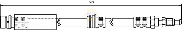Napa NBH1005 Brake Hose - 1