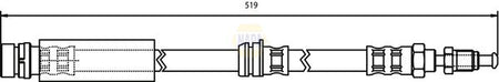Napa NBH1005 Brake Hose - 1