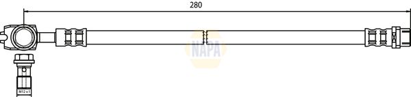 Napa NBH1007 Brake Hose - 1