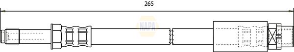 Napa NBH1009 Brake Hose - 1