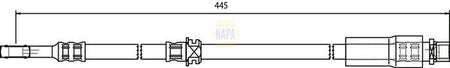 Napa NBH1012 Brake Hose - 1
