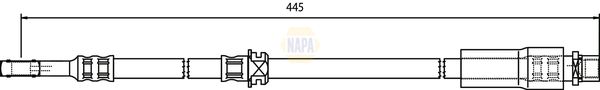 Napa NBH1012 Brake Hose - 1