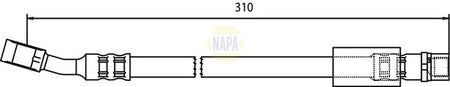 Napa NBH1013 Brake Hose - 1