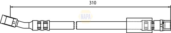 Napa NBH1013 Brake Hose - 1
