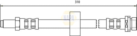 Napa NBH1015 Brake Hose - 1