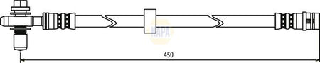 Napa NBH1017 Brake Hose - 1