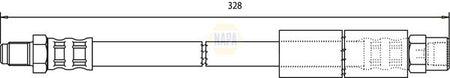 Napa NBH1020 Brake Hose - 1