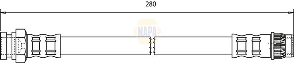 Napa NBH1027 Brake Hose - 1