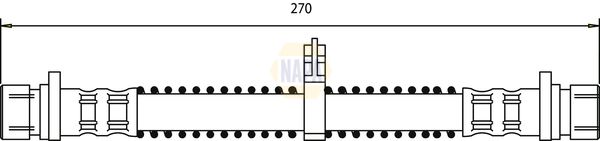 Napa NBH1032 Brake Hose - 1