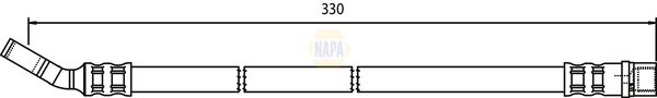 Napa NBH1033 Brake Hose - 1