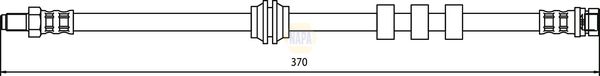 Napa NBH1034 Brake Hose - 1
