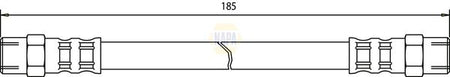 Napa NBH1035 Brake Hose - 1