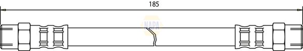 Napa NBH1035 Brake Hose - 1