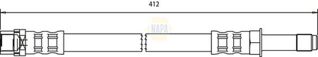 Napa NBH1036 Brake Hose - 1