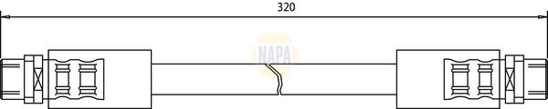 Napa NBH1039 Brake Hose - 1