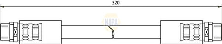 Napa NBH1039 Brake Hose - 1