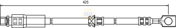 Napa NBH1044 Brake Hose - 1